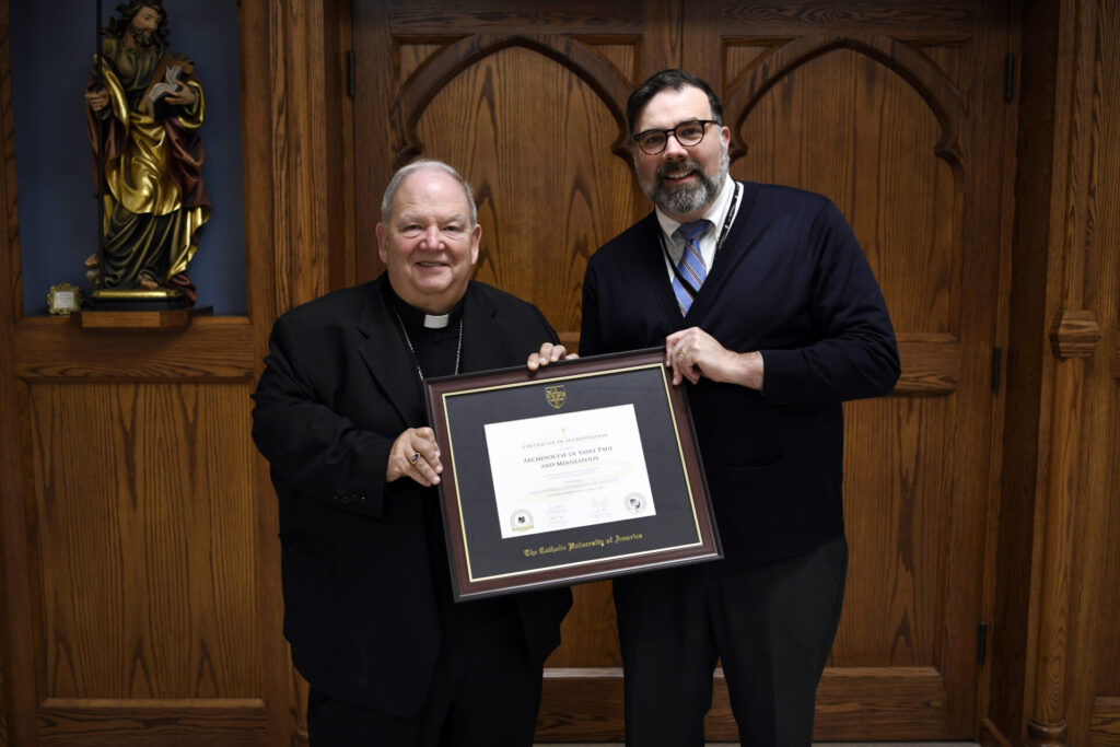 Archbishop Bernard Hebda and Dr. Jason Slattery, Archdiocese of Saint Paul and Minneapolis